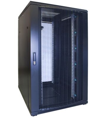 27 HE 19” Serverschrank, mit perforierter Fronttür (BxTxH) 800 x 1000 x 1400mm 