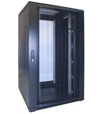 27 HE 19” Serverschrank, mit perforierter Fronttür (BxTxH) 800 x 800 x 1400mm 