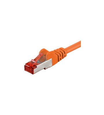 CAT 6 Netzwerkkabel LSOH - S/FTP - 0,25 Meter - Orange