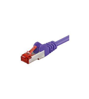 CAT 6 Netzwerkkabel LSOH - S/FTP - 0,25 Meter - Violett