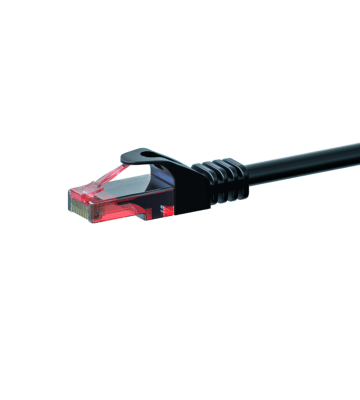 CAT6 Netzwerkkabel, U/UTP, 5 meter, Schwarz, 100% Kupfer