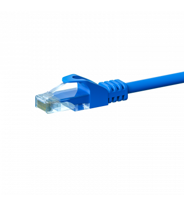 CAT5e Netzwerkkabel, U/UTP, 0.50 meter, Blau, 100% Kupfer