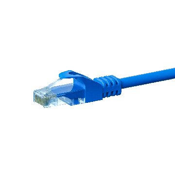 CAT5e Netzwerkkabel, U/UTP, 1.50 meter, Blau, 100% Kupfer
