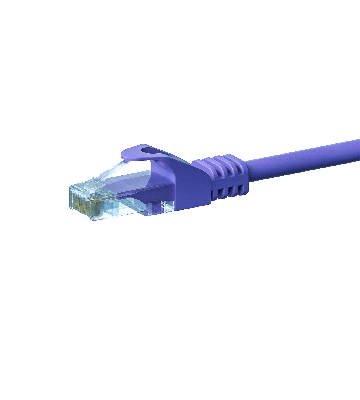 CAT5e Netzwerkkabel, U/UTP, 1.50 meter, Viollett, 100% Kupfer
