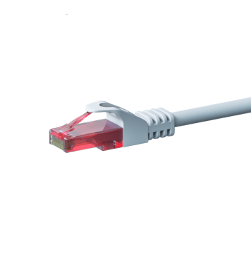 CAT6 Netzwerkkabel, U/UTP, 2 meter, Weiß, 100% Kupfer