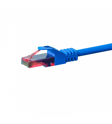 CAT6 Netzwerkkabel, U/UTP, 1 meter, Blau, 100% Kupfer