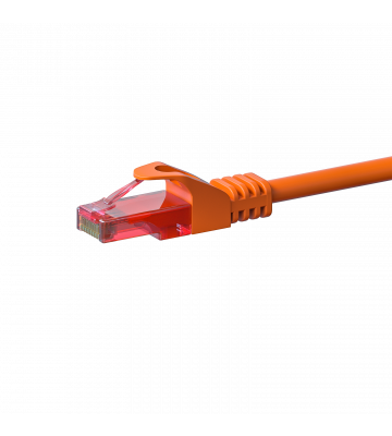 CAT6 Netzwerkkabel, U/UTP, 0.50 meter, Orange, 100% Kupfer
