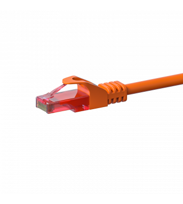 CAT6 Netzwerkkabel, U/UTP, 1 meter, Orange, 100% Kupfer