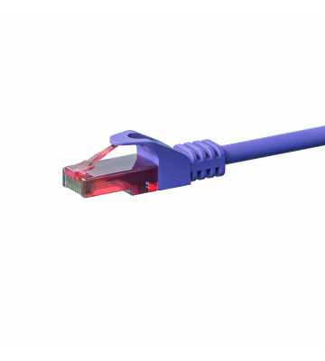 CAT6 Netzwerkkabel, U/UTP, 50 Meter, Violet, 100% Kupfer