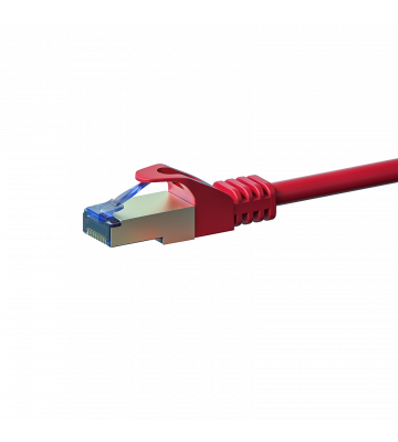 CAT 6a Netzwerkkabel LSOH - S/FTP - 0,25 Meter - Rot