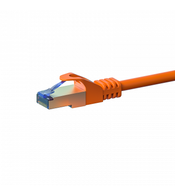 CAT 6a Netzwerkkabel LSOH - S/FTP - 0,50 Meter - Orange