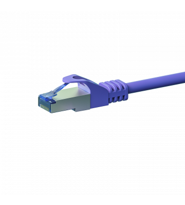 CAT 6a Netzwerkkabel LSOH - S/FTP - 0,25 Meter - Violett