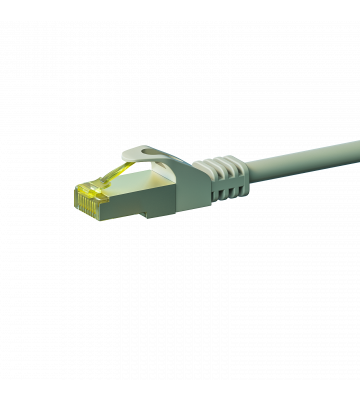 RJ45 Netzwerkkabel S/FTP (PiMF), mit CAT 7 Rohkabel, Grau, 0,50m