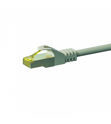 RJ45 Netzwerkkabel S/FTP (PiMF), mit CAT 7 Rohkabel, Grau, 1m