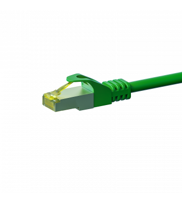 RJ45 Netzwerkkabel S/FTP (PiMF), mit CAT 7 Rohkabel, Grün, 2m