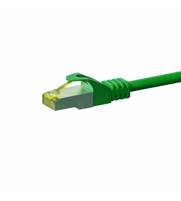 RJ45 Netzwerkkabel S/FTP (PiMF), mit CAT 7 Rohkabel, Grün, 10m