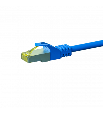 RJ45 Netzwerkkabel S/FTP (PiMF), mit CAT 7 Rohkabel, Blau, 20m