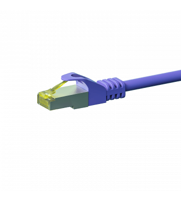 RJ45 Netzwerkkabel S/FTP (PiMF), mit CAT 7 Rohkabel, Violett, 5m