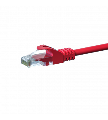 CAT 5e Netzwerkkabel U/UTP – 1 Meter -  Rot - CCA