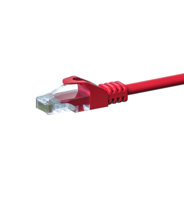 CAT 5e Netzwerkkabel U/UTP – 2 Meter -  Rot - CCA