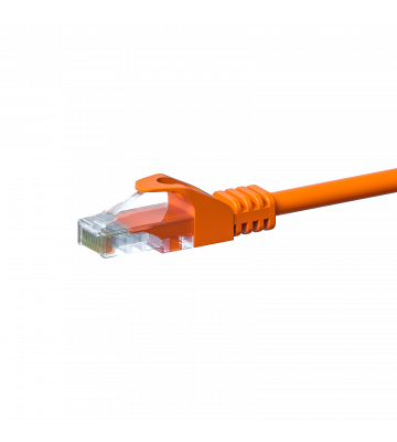 CAT 5e Netzwerkkabel U/UTP – 0.25 Meter -  Orange - CCA