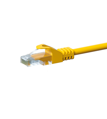 CAT 5e Netzwerkkabel U/UTP – 5 Meter -  Gelb - CCA