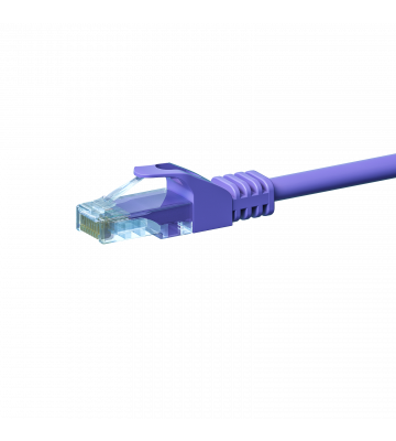 CAT 5e Netzwerkkabel U/UTP – 0.25 Meter -  Violett  - CCA