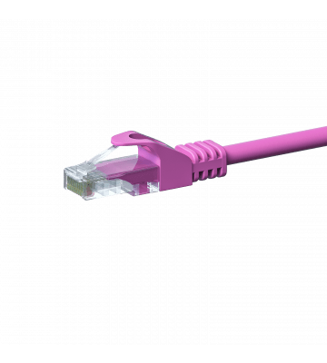 CAT 5e Netzwerkkabel U/UTP – 20 Meter -  Rosa - CCA