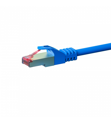CAT 6 Netzwerkkabel LSOH - S/FTP - 0,25 Meter - Blau