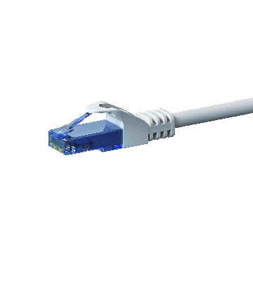 CAT6a Netzwerkkabel 100% Kupfer - U/UTP - 1 Meter - Weiß