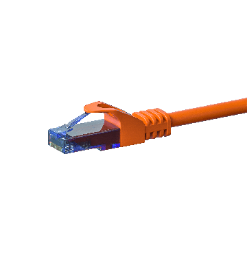 CAT6a Netzwerkkabel 100% Kupfer - U/UTP - 15 Meter - Orange