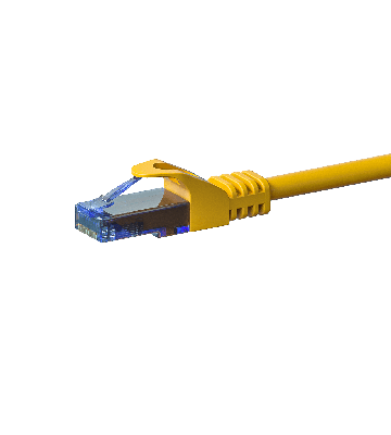 CAT6a Netzwerkkabel 100% Kupfer - U/UTP - 30 Meter - Gelb