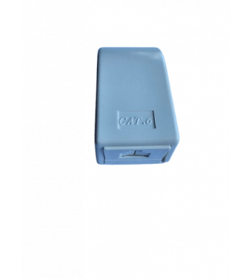Dose Aufputz Cat. 6/ Class E 1-fach, ungeschirmt, 1 x 45RJ, Elfenbein