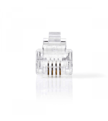 RJ11 Telefonstecker - 4-Pol - 10 stück