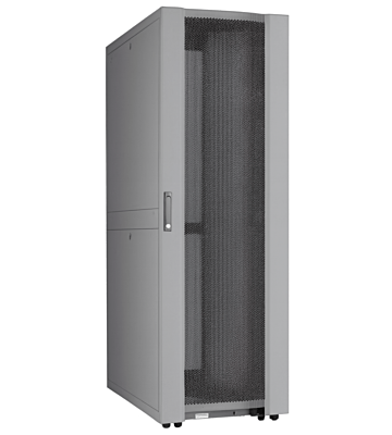 48 HE 19” Datacenter Serverschrank, mit perforierter Fronttür (BxTxH) 600 x 1200 x 2250mm Grau