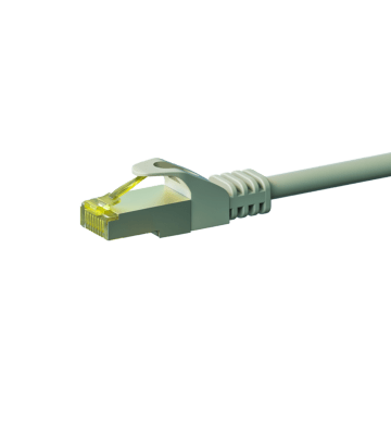 RJ45 Netzwerkkabel S/FTP (PiMF), mit CAT 7 Rohkabel, Grau, 5m
