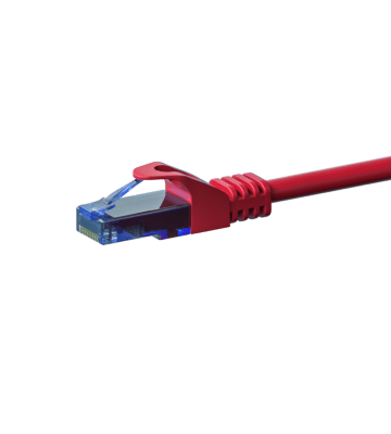 CAT6a Netzwerkkabel 100% Kupfer - U/UTP - 5 Meter - Rot