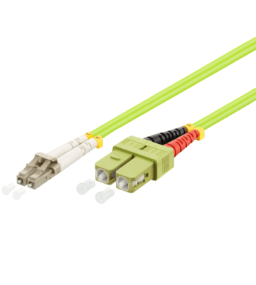 Glasfaserkabel LC-SC OM5 Duplex Patchkabel – 15 Meter
