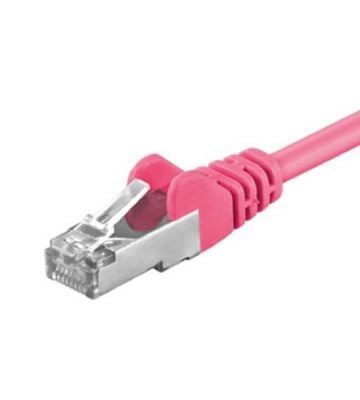 CAT 5e Netzwerkkabel F/UTP – 1 Meter -  Rosa