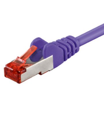 CAT 6 Netzwerkkabel LSOH - S/FTP - 15 Meter - Violett 