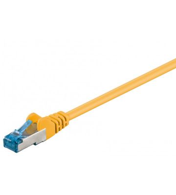 CAT 6a Netzwerkkabel LSOH - S/FTP - 0,25 Meter - Gelb