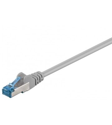 CAT 6a Netzwerkkabel LSOH - S/FTP - 0,25 Meter - Grau