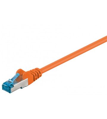 CAT 6a Netzwerkkabel LSOH - S/FTP - 0,50 Meter - Orange