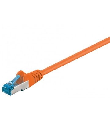 CAT 6a Netzwerkkabel LSOH - S/FTP - 1 Meter - Orange