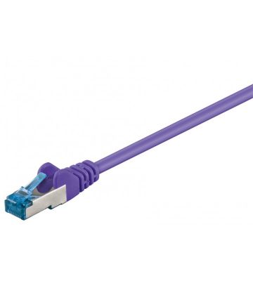 CAT 6a Netzwerkkabel LSOH - S/FTP - 1 Meter - Violett