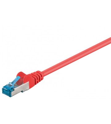 CAT 6a Netzwerkkabel LSOH - S/FTP - 1 Meter - Rot