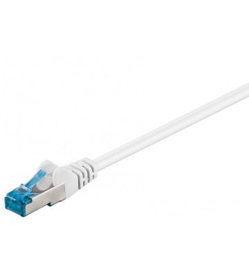CAT 6a Netzwerkkabel LSOH - S/FTP - 0,25 Meter - Weiß