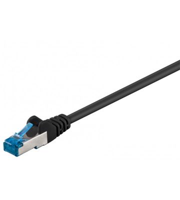 CAT 6a Netzwerkkabel LSOH - S/FTP - 50 Meter - Schwarz