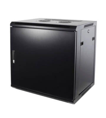 9 HE Serverschrank, Wandgehäuse, mit Metalltür (BxTxH) 600 x 600 x 500mm