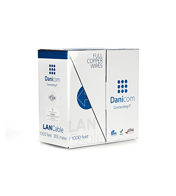 DANICOM CAT6 100% Kupfer UTP 305m Starrleiter - LSZH (Cca)